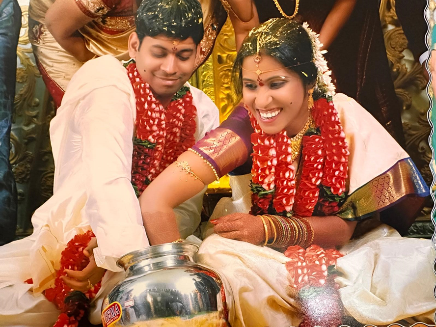 Couple during the ritual