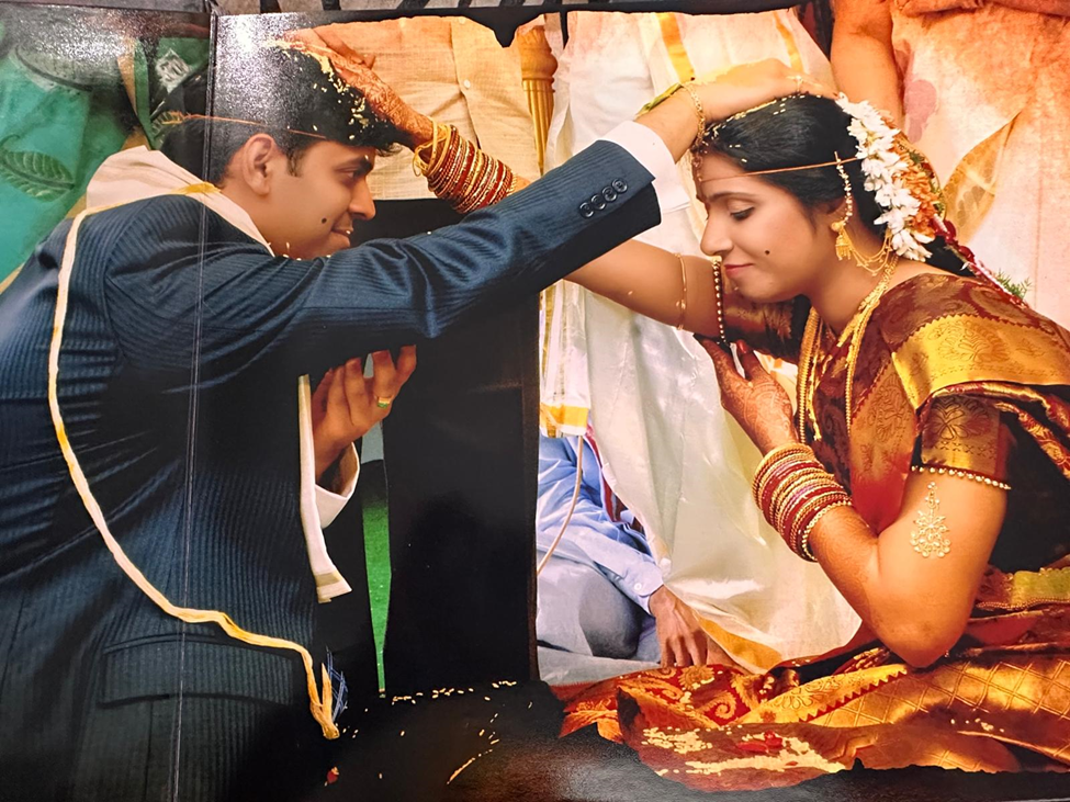 Family blessings during the ceremony