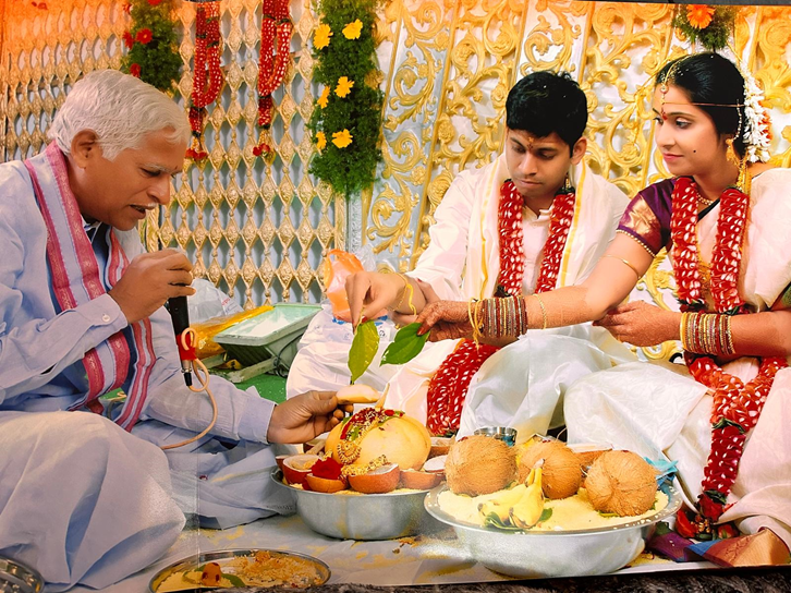 Kanyadaan ritual with foot washing